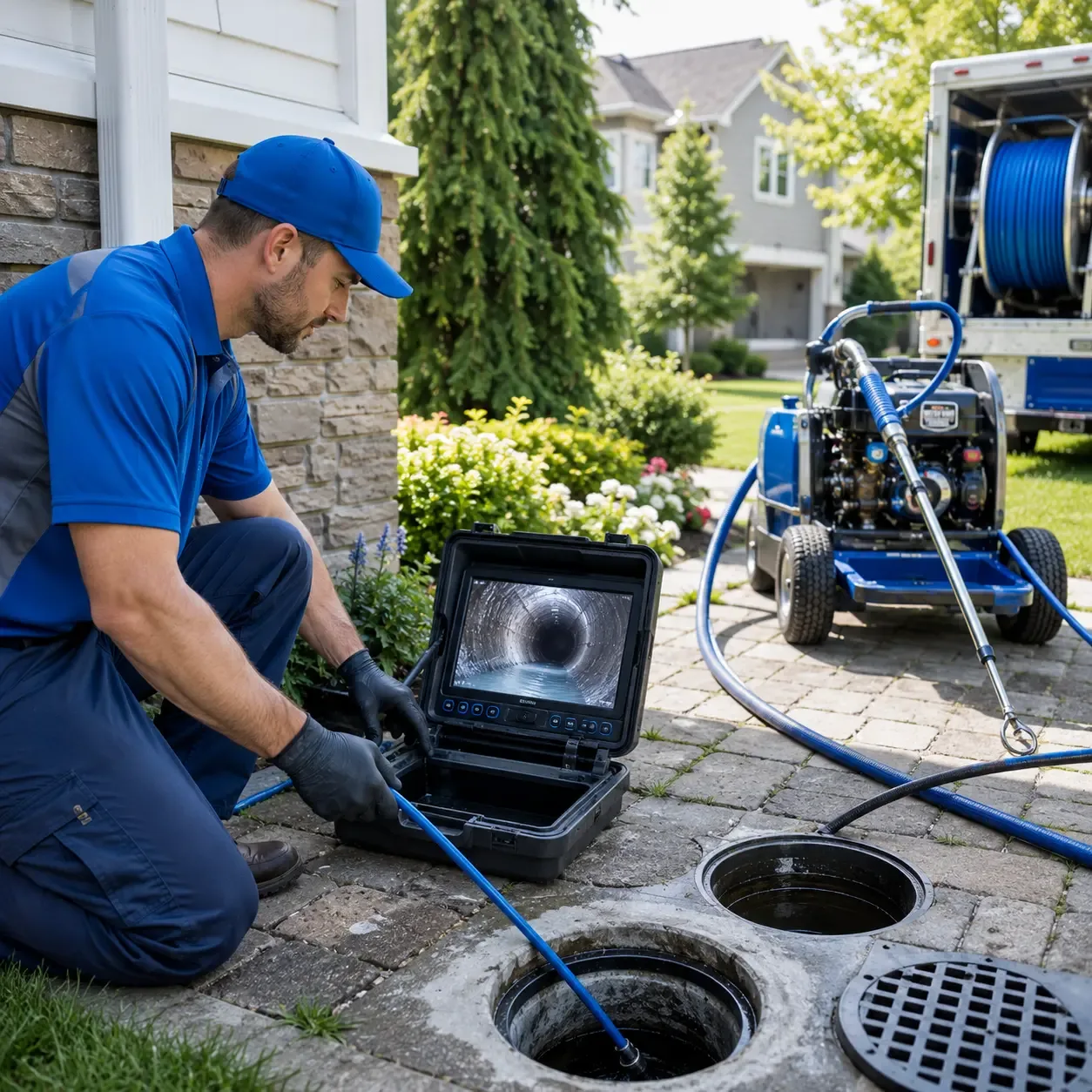 Outdoor drain cleaning professionals serving Perry, AR